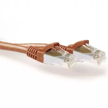 ACT καφέ 30,00 μέτρων SFTP CAT6A καλώδιο patch snagless με βύσματα RJ45
