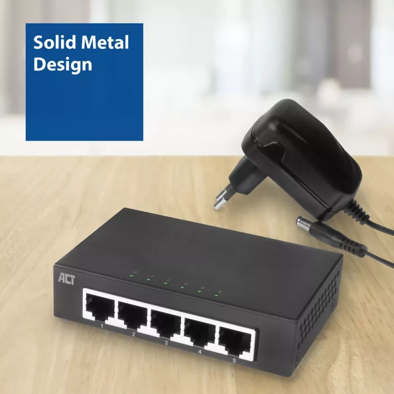 Unmanaged switch ACT AC4415 Gigabit Ethernet 5 θυρών 10 Gbit/s