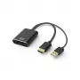 ACT AC7536 προσαρμογέας καλωδίου βίντεο 0,24 m HDMI + USB DisplayPort μαύρο