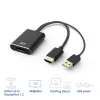 ACT AC7536 προσαρμογέας καλωδίου βίντεο 0,24 m HDMI + USB DisplayPort μαύρο