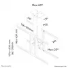 Neomounts PLASMA-C100D Διπλή βάση οροφής οθόνης/TV 37-75 ιντσών - υ 67-107 cm
