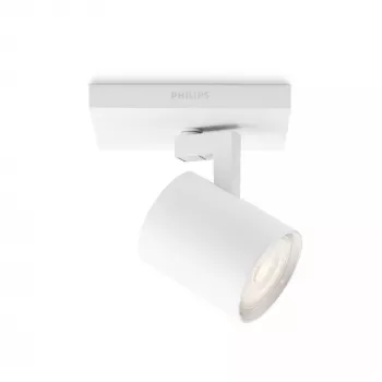 Επιφανειακό φωτιστικό Signify Philips myLiving 5309031P0, GU10 LED 3.5W, 2700K, 255 lm, λευκό, dimmable