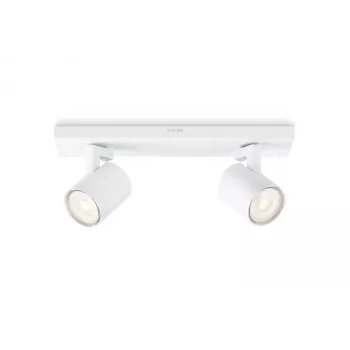 Επιφανειακό φωτιστικό Philips myLiving 5309231P0, GU10 LED 7 W, 2700 K, 255 lm, 2 φώτων, dimmable, λευκό