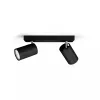 Φωτιστικό οροφής/τοίχου Signify Philips myLiving Kosipo 2x GU10 LED 220-240V IP20 μαύρο