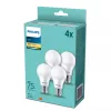Philips λαμπτήρας LED E27 συσκευασία 4 τεμ., 10 W (ισοδύναμο 75 W), 2700 K