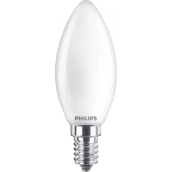 Philips Filament Candle Frosted 40W B35 E14 x2, 4,3 W, 40 W, E14, 470 lm, 15000 h, θερμό λευκό