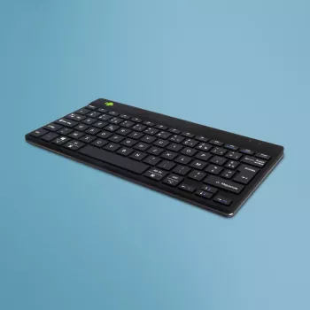 Εργονομικό πληκτρολόγιο R-Go Tools R-Go Compact Break, συμπαγές πληκτρολόγιο με λογισμικό διαλειμμάτων, AZERTY (FR), Bluetooth, μαύρο