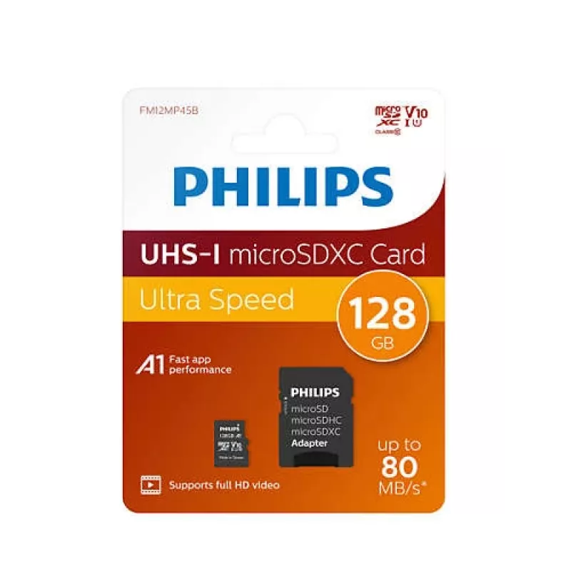 Philips FM12MP45B/00 κάρτα μνήμης 128 GB MicroSDXC UHS-I Class 10