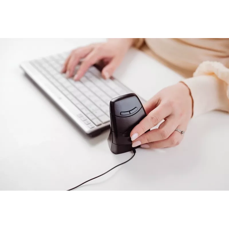 BakkerElkhuizen DXT 3 ποντίκι, αμφίχειρο, οπτικό, USB Type-C, 2400 DPI, μαύρο