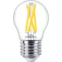 LED νηματική κερίλαμπα Philips Filament Candle Clear 3,4 W (470 lm) P45 E27, θερμή λάμψη, CRI 90