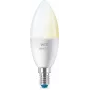 WiZ Candle 40 W C37 E14 2 τεμ., έξυπνος λαμπτήρας, Wi-Fi/Bluetooth, Λευκό, Wi-Fi 4 (802.11n), 802.11b, 802.11g, LED, E14