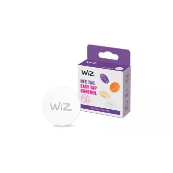 WiZ NFC Tag 4 τεμ., Ασύρματο, NFC, Λευκό, IP20, Πλαστικό, Δεν απαιτείται