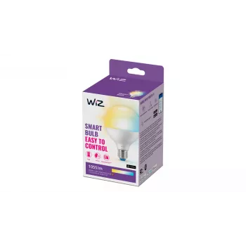 WiZ Globe 75W G95 E27, Έξυπνος λαμπτήρας, Wi-Fi/Bluetooth, Λευκό, Wi-Fi 4 (802.11n), 802.11b, 802.11g, LED, E27