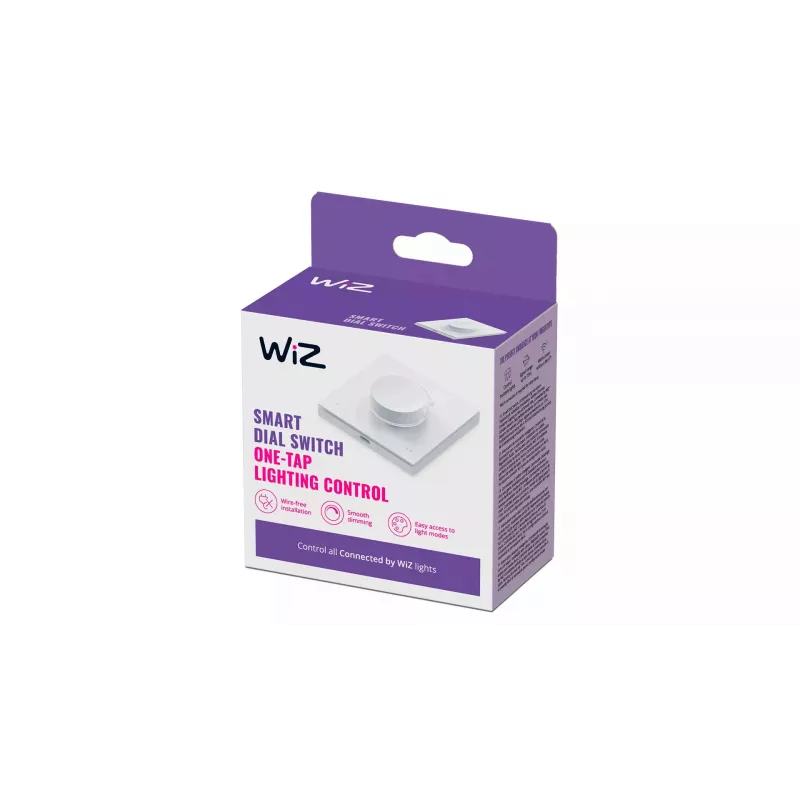 WiZ Smart Dial Switch Philips Ασύρματο Wi-Fi Λευκό Μπαταρία 5V