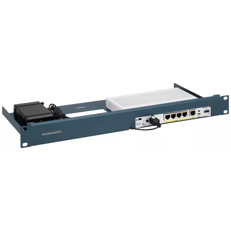 Βάση στήριξης Rackmount.IT RM-CI-T21 1U Μπλε 483mm 216mm 44mm