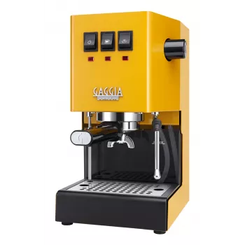 Μηχανή Espresso Gaggia Classic Evo E24 — συμπαγής παρασκευαστής espresso για το σπίτι, κίτρινο