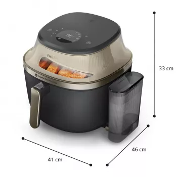Philips 5000 series NA547/07 Φριτέζα Μεμονωμένη 7,2 L Ελεύθερη Μονάδα 2000 W Φριτέζα Θερμού Αέρα Μαύρο, Χρυσό