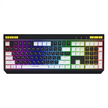 HATOR Icefall Πληκτρολόγιο Gaming USB QWERTY US English Μαύρο RGB LED