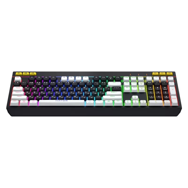 HATOR Icefall Πληκτρολόγιο Gaming USB QWERTY US English Μαύρο RGB LED