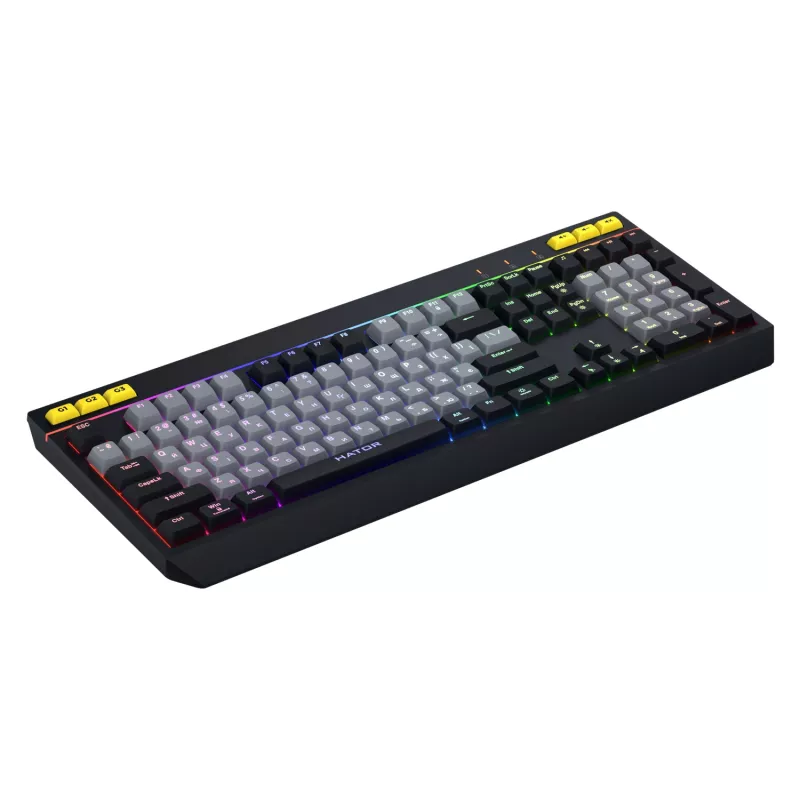 HATOR Icefall Πληκτρολόγιο Gaming USB QWERTY US English Μαύρο RGB LED