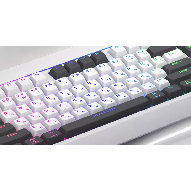 HATOR Icefall Πληκτρολόγιο Gaming USB QWERTY US English Μαύρο RGB LED