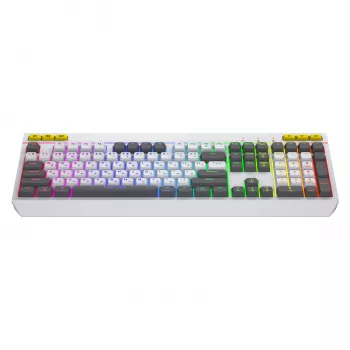 HATOR Icefall Πληκτρολόγιο Gaming USB QWERTY US-Αγγλικά Λευκό Full-Size RGB LED