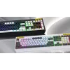 HATOR Icefall Πληκτρολόγιο Gaming USB QWERTY US-Αγγλικά Λευκό Full-Size RGB LED
