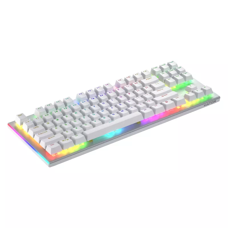 HATOR Gravity X TKL Πληκτρολόγιο Gaming USB QWERTY US English Λευκό