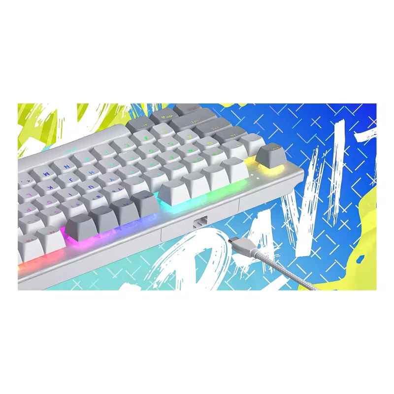 HATOR Gravity TKL Πληκτρολόγιο Gaming USB QWERTY US English Λευκό
