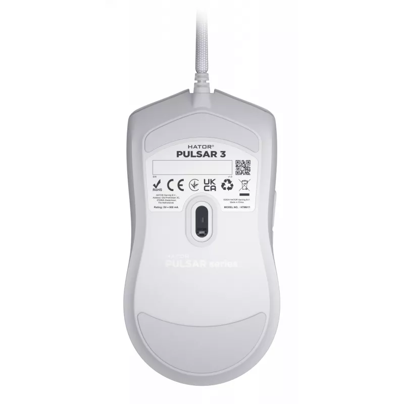 Ποντίκι HATOR Pulsar 3 Optical Κίτρινο 12000 DPI 6 Κουμπιά Λευκό