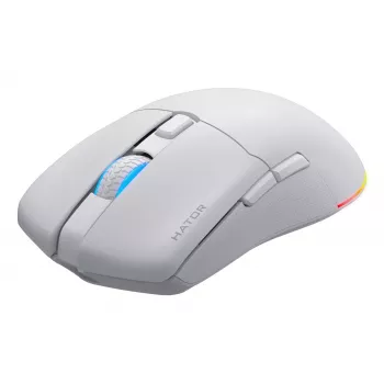 HATOR Pulsar 3 Wireless, λευκό - Οπτικό Κίτρινο 100M Switches PixArt PMW 3311 (HTM631)