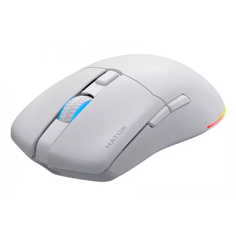 HATOR Pulsar 3 Wireless, λευκό - Οπτικό Κίτρινο 100M Switches PixArt PMW 3311 (HTM631)