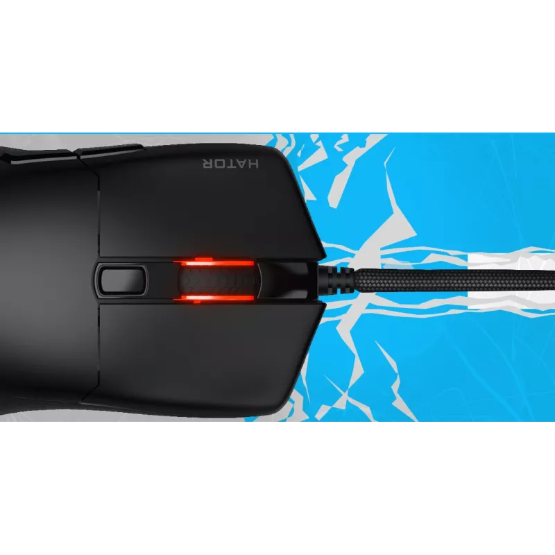 HATOR Pulsar 3 Wireless, λευκό - Οπτικό Κίτρινο 100M Switches PixArt PMW 3311 (HTM631)