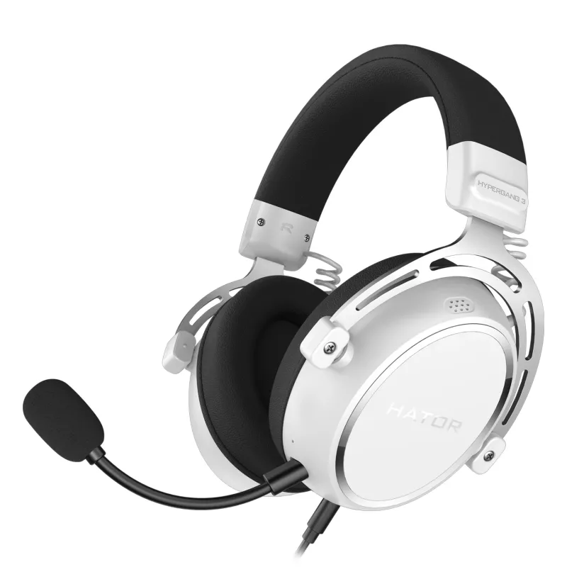 HATOR HYPERGANG 3 Hi-Res Headset Ενσύρματο Headband Gaming USB Type-C / USB Type-A Λευκό