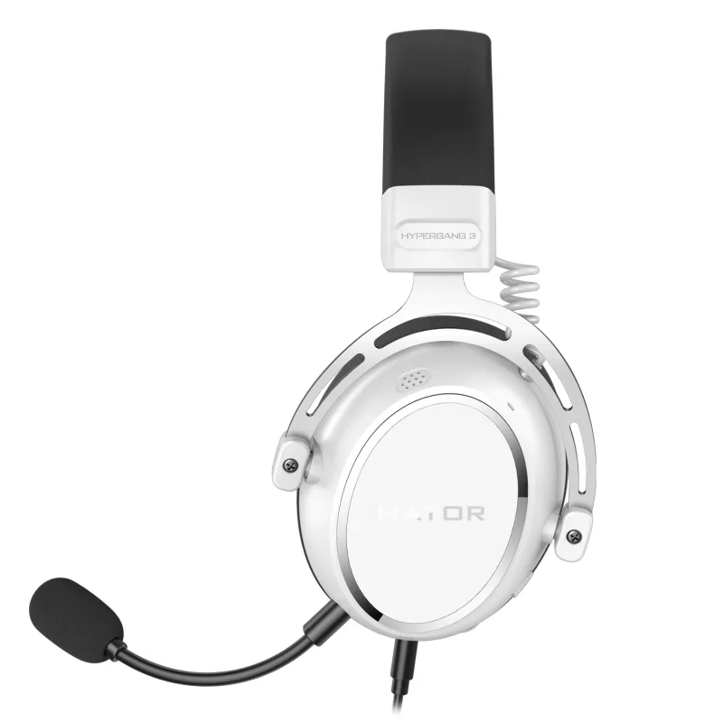 HATOR HYPERGANG 3 Hi-Res Headset Ενσύρματο Headband Gaming USB Type-C / USB Type-A Λευκό