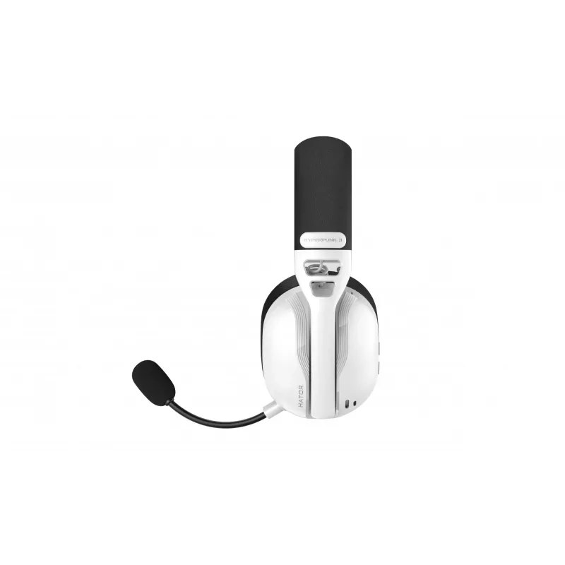 HATOR Hyperpunk 3 ασύρματο Headset Ενσύρματο & Ασύρματο Head-band Gaming USB Type-C / USB Type-A Bluetooth Λευκό