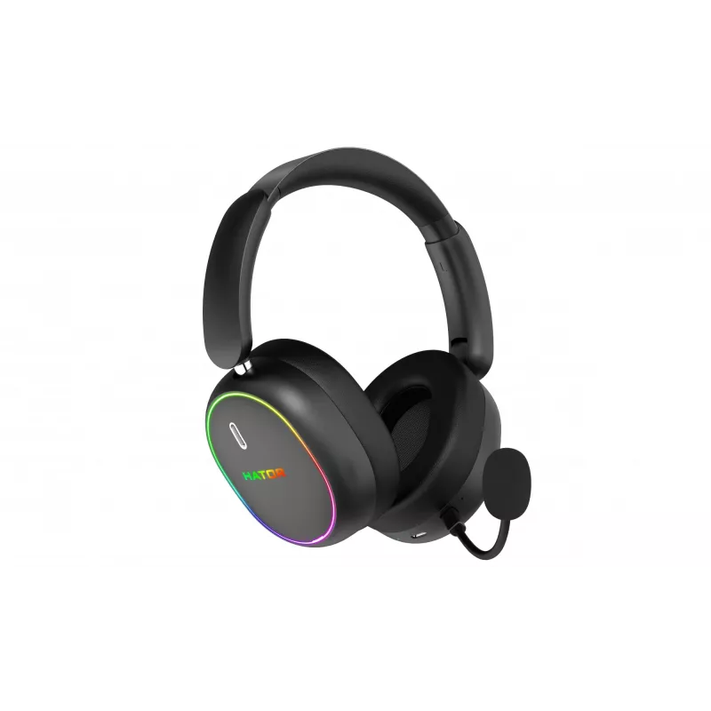 HATOR Phoenix 2 ασύρματο Headset Ενσύρματο & Ασύρματο Head-Band Gaming USB Type-C / USB Type-A Bluetooth Μαύρο