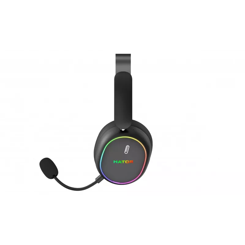HATOR Phoenix 2 ασύρματο Headset Ενσύρματο & Ασύρματο Head-Band Gaming USB Type-C / USB Type-A Bluetooth Μαύρο