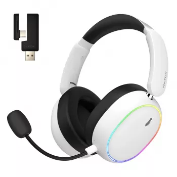 HATOR Phoenix 2 ασύρματο Headset Ενσύρματο & Ασύρματο Headband Gaming USB Type-C / USB Type-A Bluetooth Λευκό