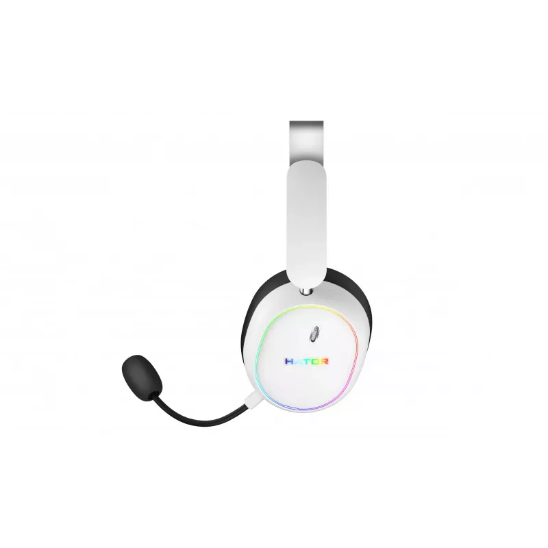 HATOR Phoenix 2 ασύρματο Headset Ενσύρματο & Ασύρματο Headband Gaming USB Type-C / USB Type-A Bluetooth Λευκό