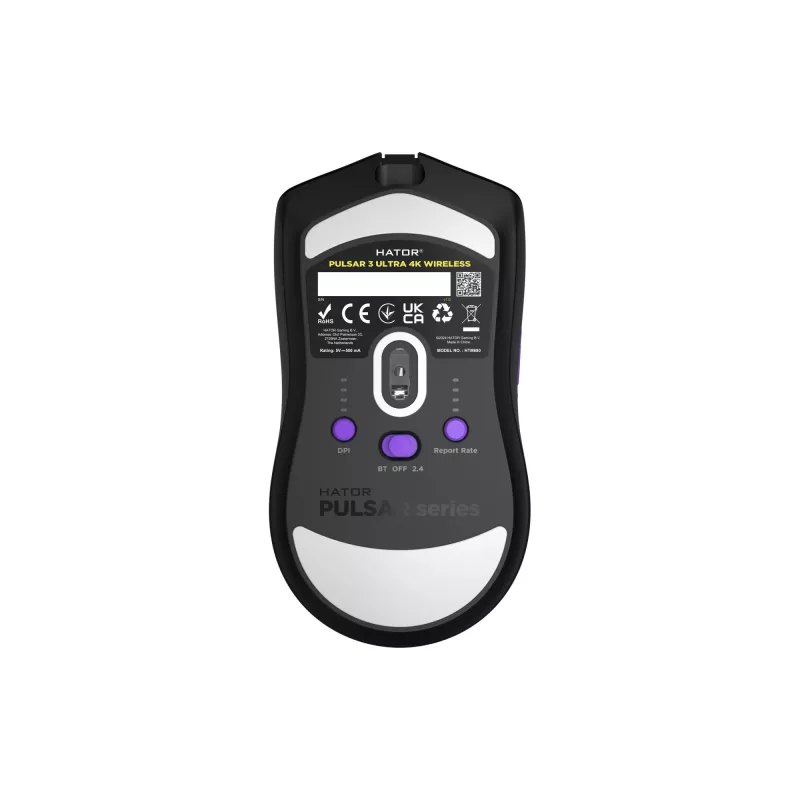 HATOR Pulsar 3 ULTRA 4K Wireless Ποντίκι Gaming Δεξιόχειρο RF Wireless + Bluetooth + USB Type-A Οπτικό 30000 DPI