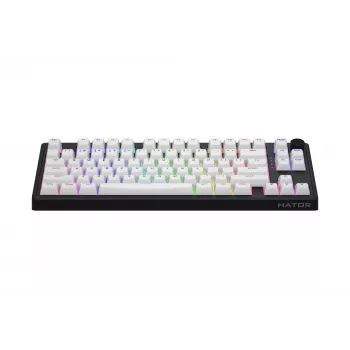 HATOR Skyfall Wireless 80 Πληκτρολόγιο Gaming USB + RF Wireless + Bluetooth QWERTY US English Μαύρο, Λευκό
