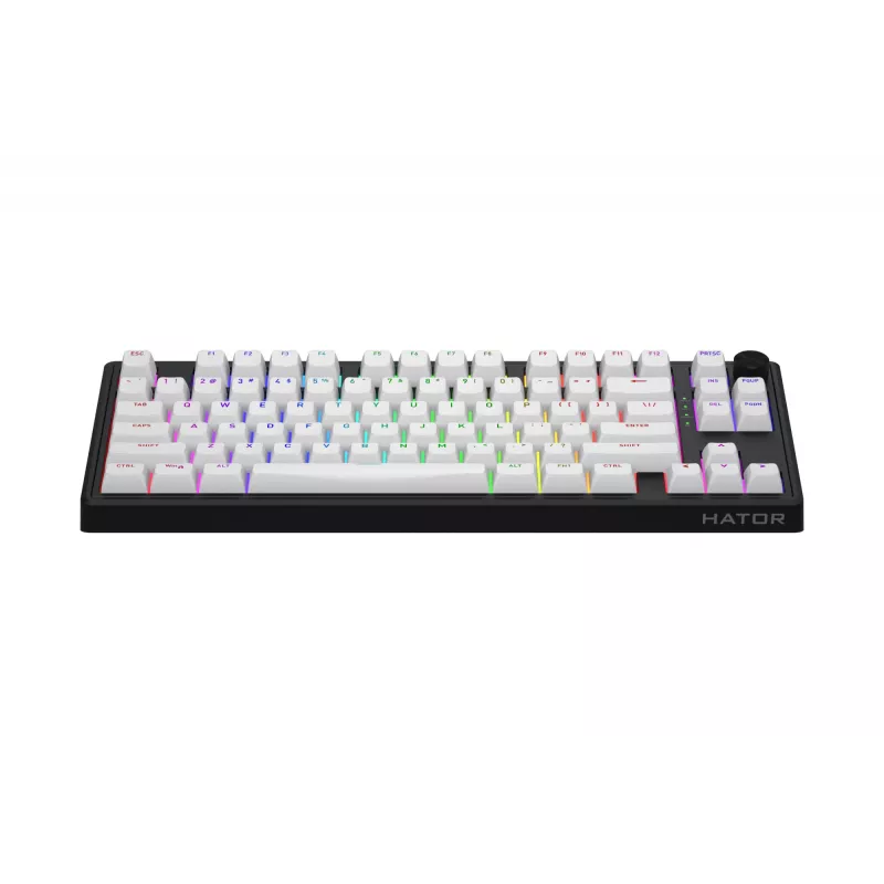 HATOR Skyfall Wireless 80 Πληκτρολόγιο Gaming USB + RF Wireless + Bluetooth QWERTY US English Μαύρο, Λευκό