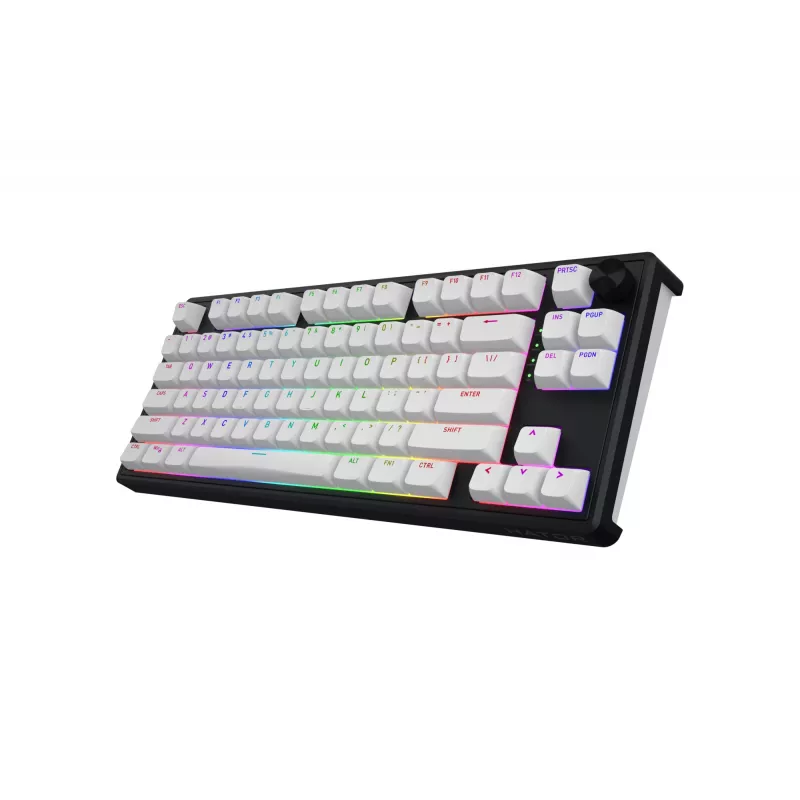 HATOR Skyfall Wireless 80 Πληκτρολόγιο Gaming USB + RF Wireless + Bluetooth QWERTY US English Μαύρο, Λευκό