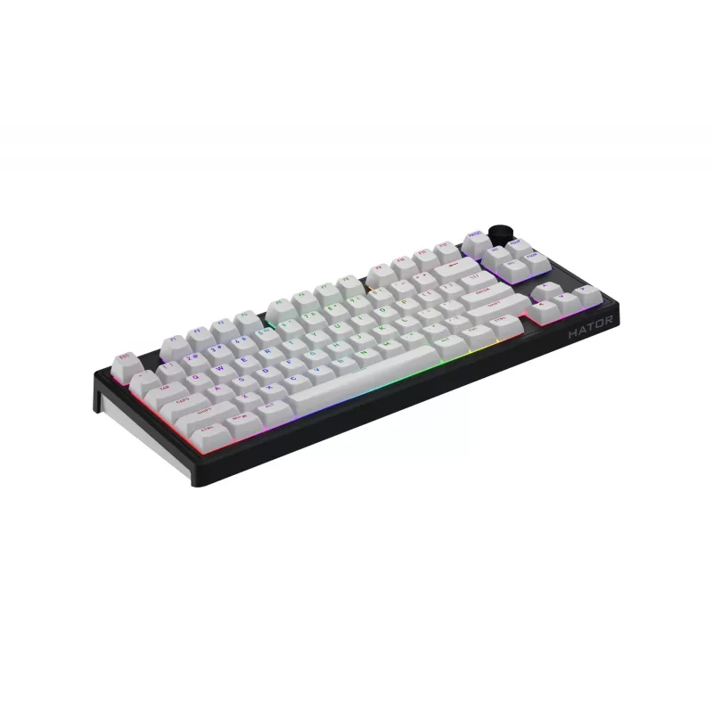 HATOR Skyfall Wireless 80 Πληκτρολόγιο Gaming USB + RF Wireless + Bluetooth QWERTY US English Μαύρο, Λευκό
