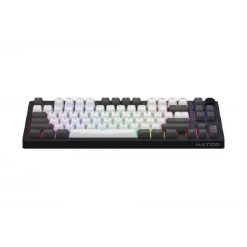 HATOR Skyfall Pro Wireless 80 Πληκτρολόγιο Gaming USB + RF Wireless + Bluetooth QWERTY US English Μαύρο, Γκρι