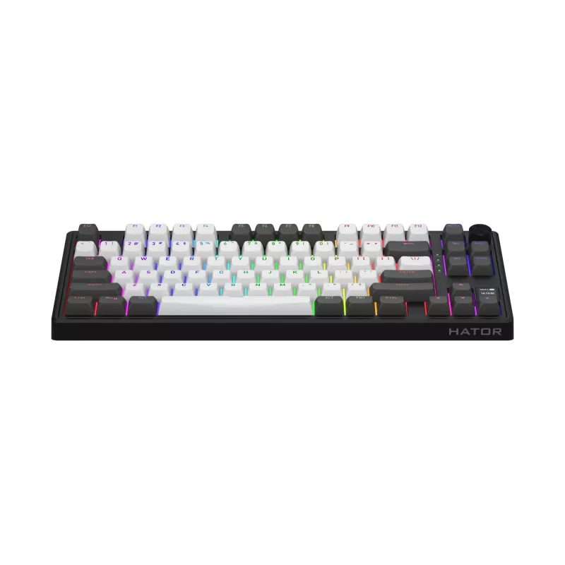 HATOR Skyfall Pro Wireless 80 Πληκτρολόγιο Gaming USB + RF Wireless + Bluetooth QWERTY US English Μαύρο, Γκρι