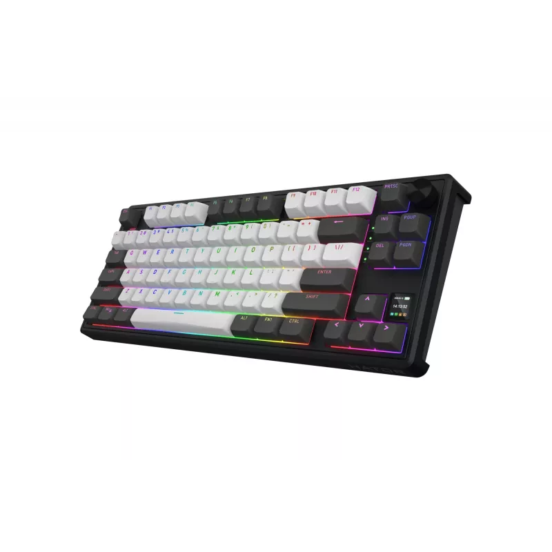 HATOR Skyfall Pro Wireless 80 Πληκτρολόγιο Gaming USB + RF Wireless + Bluetooth QWERTY US English Μαύρο, Γκρι