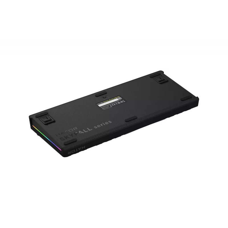 HATOR Skyfall Pro Wireless 80 Πληκτρολόγιο Gaming USB + RF Wireless + Bluetooth QWERTY US English Μαύρο, Γκρι