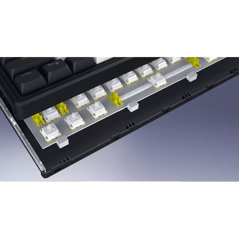 HATOR Skyfall Pro Wireless 80 Πληκτρολόγιο Gaming USB + RF Wireless + Bluetooth QWERTY US English Μαύρο, Γκρι